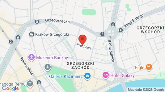 Apartments for rent i Kraków Śródmieście - kort over placeringen