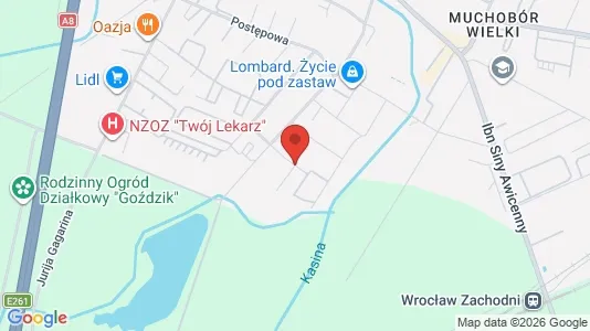 Apartments for rent i Wrocław - kort over placeringen