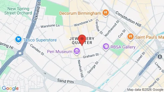 Apartments for rent i Birmingham - West Midlands - kort over placeringen