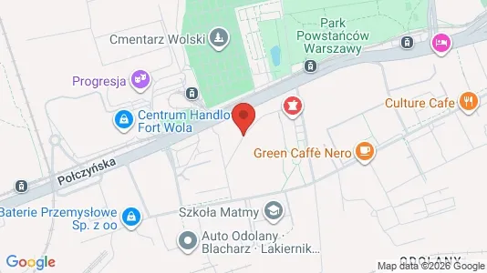 Apartments for rent i Warszawa Wola - kort over placeringen