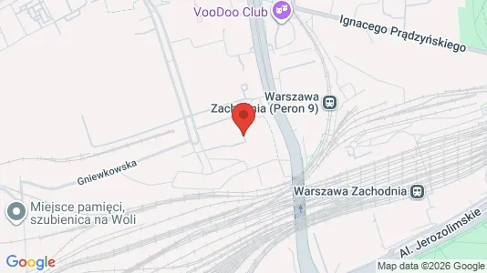Apartments for rent i Warszawa Wola - kort over placeringen