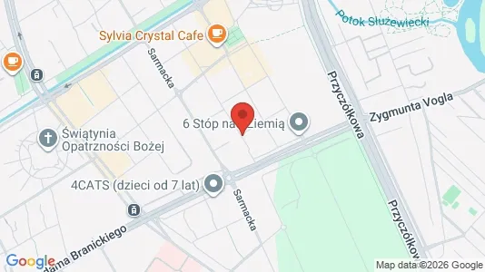 Apartments for rent i Warszawa Wilanów - kort over placeringen