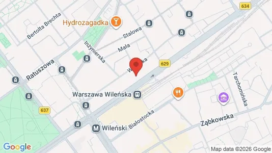Apartments for rent i Warszawa Praga-Północ - kort over placeringen