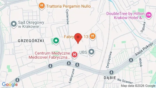 Apartments for rent i Kraków Śródmieście - kort over placeringen