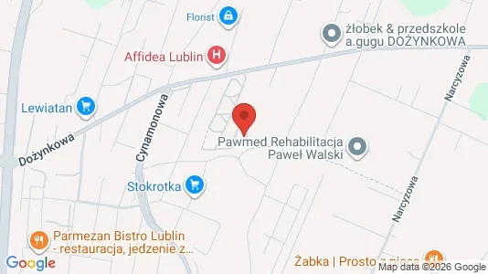 Rooms for rent i Lublin - kort over placeringen
