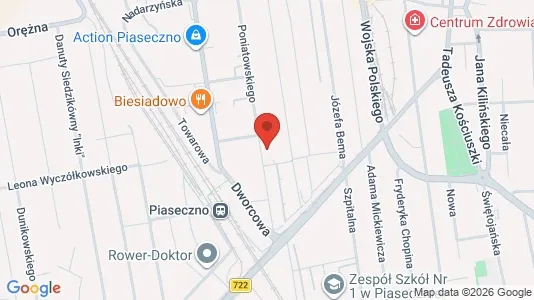 Apartments for rent i Piaseczyński - kort over placeringen