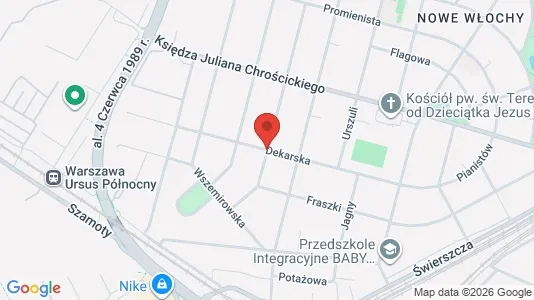 Rooms for rent i Warszawa Włochy - kort over placeringen