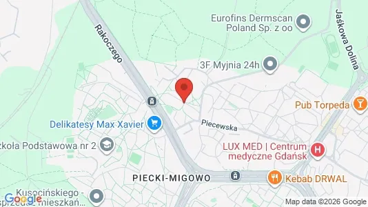 Apartments for rent i Gdańsk - kort over placeringen