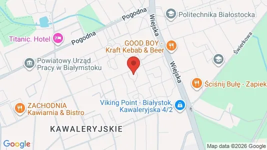 Rooms for rent i Białystok - kort over placeringen