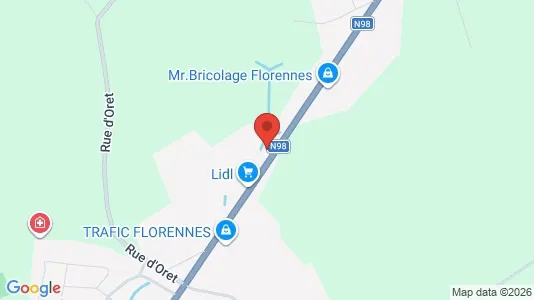 Apartments for rent i Florennes - kort over placeringen