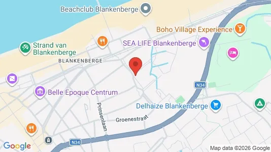 Apartments for rent i Blankenberge - kort over placeringen