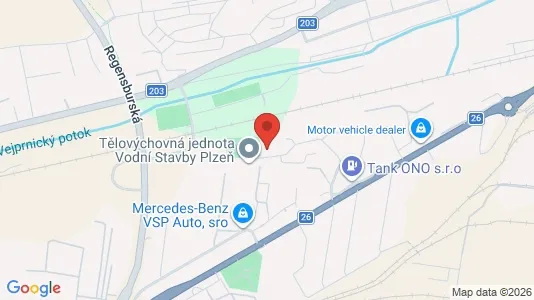 Apartments for rent i Plzeň-město - kort over placeringen