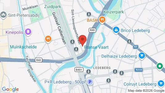 Apartments for rent i Stad Gent - kort over placeringen