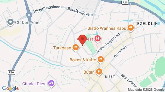 Apartments for rent i Diest - kort over placeringen