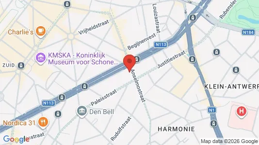 Apartments for rent i Stad Antwerp - kort over placeringen