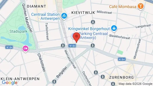 Apartments for rent i Stad Antwerp - kort over placeringen