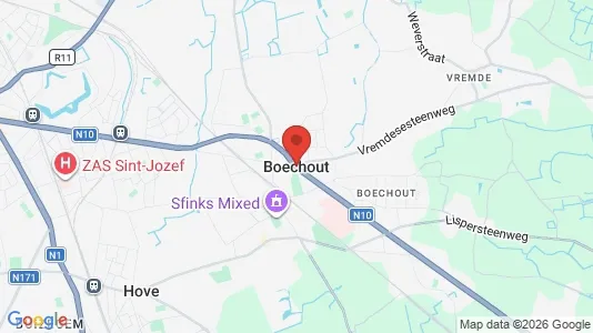 Houses for rent i Boechout - kort over placeringen