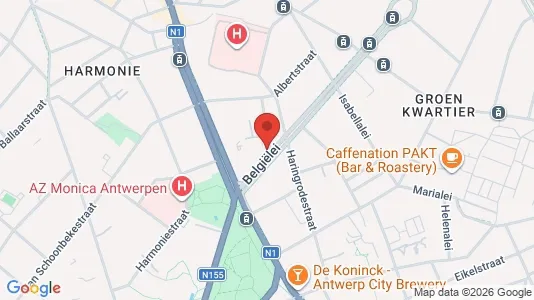 Apartments for rent i Stad Antwerp - kort over placeringen