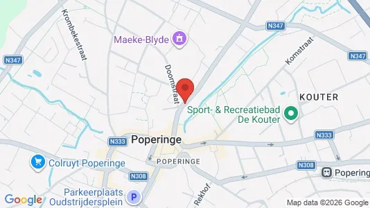 Apartments for rent i Poperinge - kort over placeringen