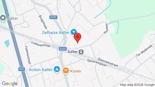 Apartments for rent i Aalter - kort over placeringen