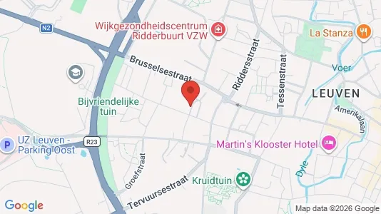 Apartments for rent i Leuven - kort over placeringen