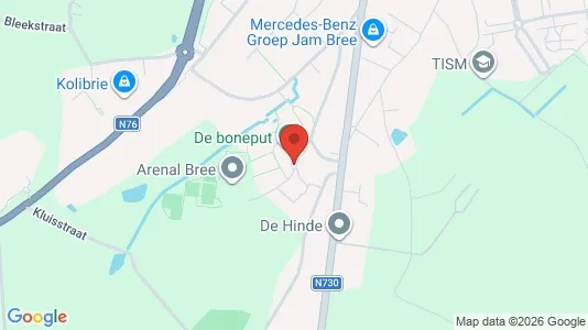 Apartments for rent i Bree - kort over placeringen