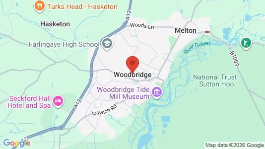 Apartments for rent i Woodbridge - Suffolk - kort over placeringen