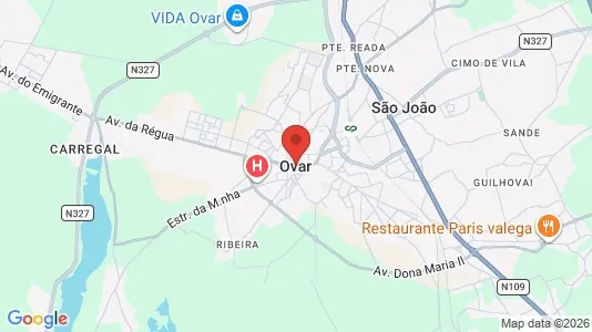 Apartments for rent i Ovar - kort over placeringen