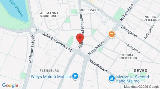 Apartments for rent i Malmö City - kort over placeringen