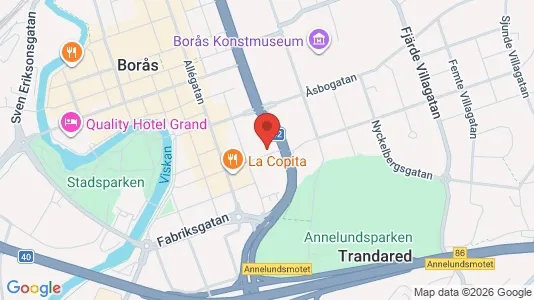 Apartments for rent i Borås - kort over placeringen