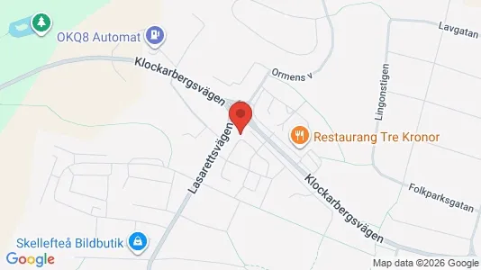 Apartments for rent i Skellefteå - kort over placeringen