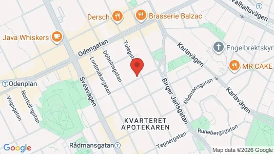 Apartments for rent i Vasastan - kort over placeringen