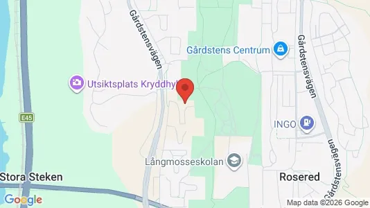 Apartments for rent i Angered - kort over placeringen