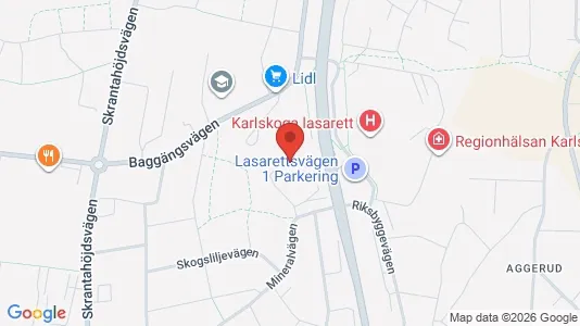 Rooms for rent i Karlskoga - kort over placeringen