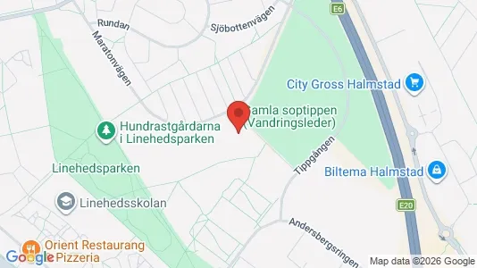 Apartments for rent i Halmstad - kort over placeringen