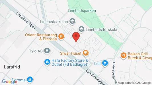 Apartments for rent i Halmstad - kort over placeringen