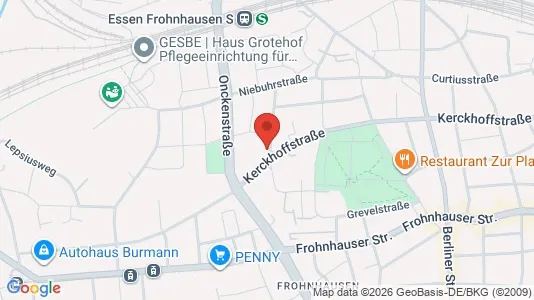 Apartments for rent i Essen - kort over placeringen