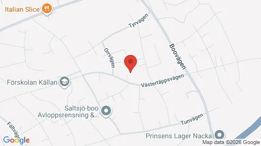 Apartments for rent i Nacka - kort over placeringen