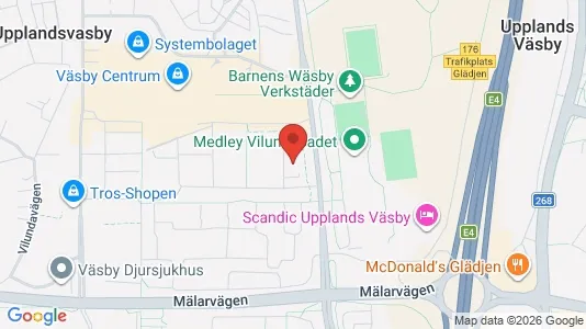 Apartments for rent i Upplands Väsby - kort over placeringen