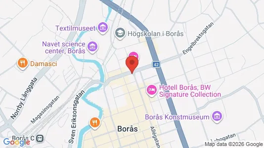 Apartments for rent i Borås - kort over placeringen