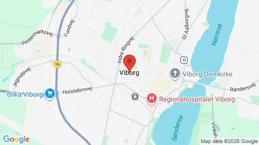 Apartments for rent i Viborg - kort over placeringen