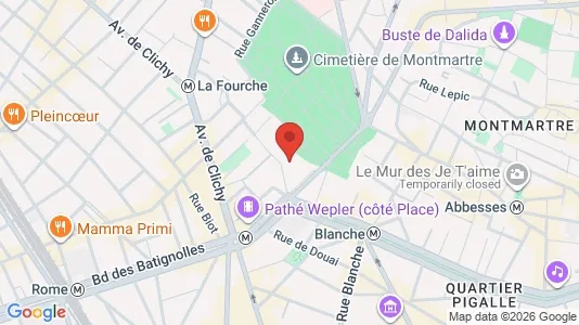 Apartments for rent i Paris 18ème arrondissement - Montmartre - kort over placeringen