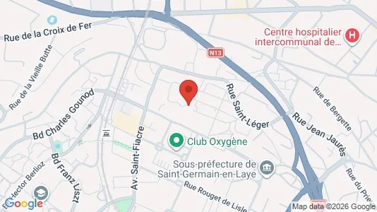 Apartments for rent i Saint-Germain-en-Laye - kort over placeringen