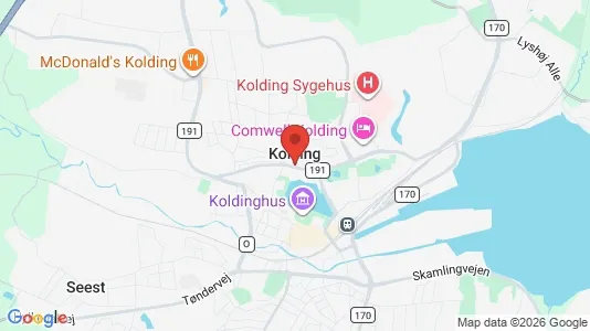 Apartments for rent i Kolding - kort over placeringen