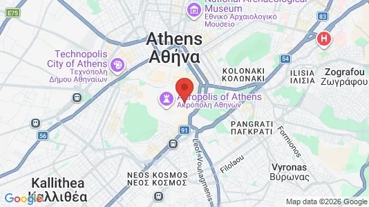 Apartments for rent i Athens Plaka - kort over placeringen