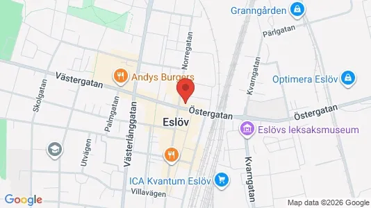 Apartments for rent i Eslöv - kort over placeringen