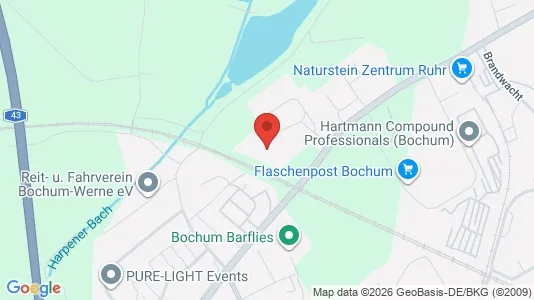 Apartments for rent i Bochum - kort over placeringen