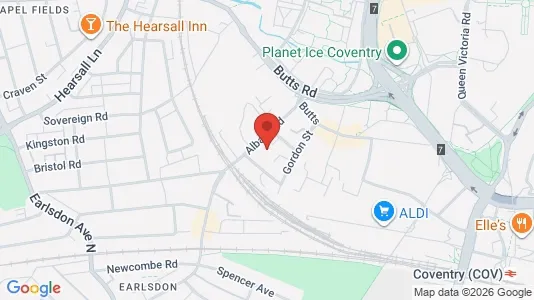 Apartments for rent i Coventry - West Midlands - kort over placeringen