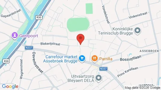 Apartments for rent i Brugge - kort over placeringen