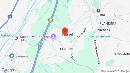 Houses for rent i Beersel - kort over placeringen